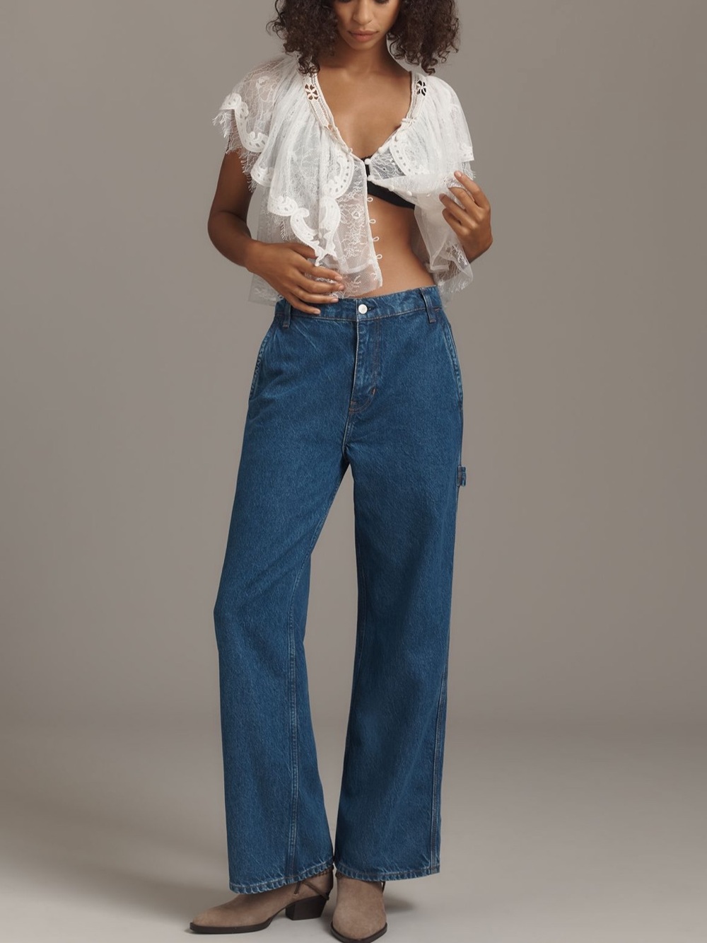 Reformation Diego mid-rise baggy utility jeans